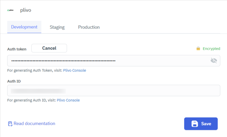 Configuring Plivo In ToolJet