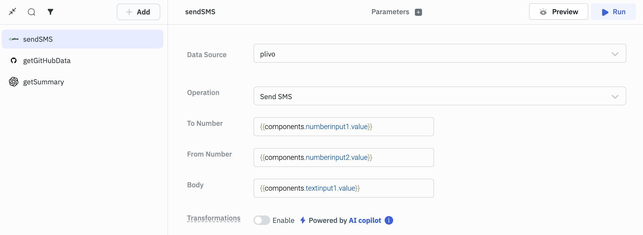 Send SMS Using plivo