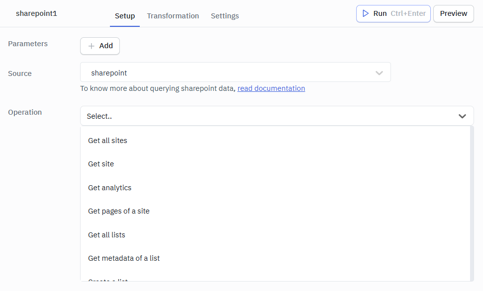 Sharepoint supported operations