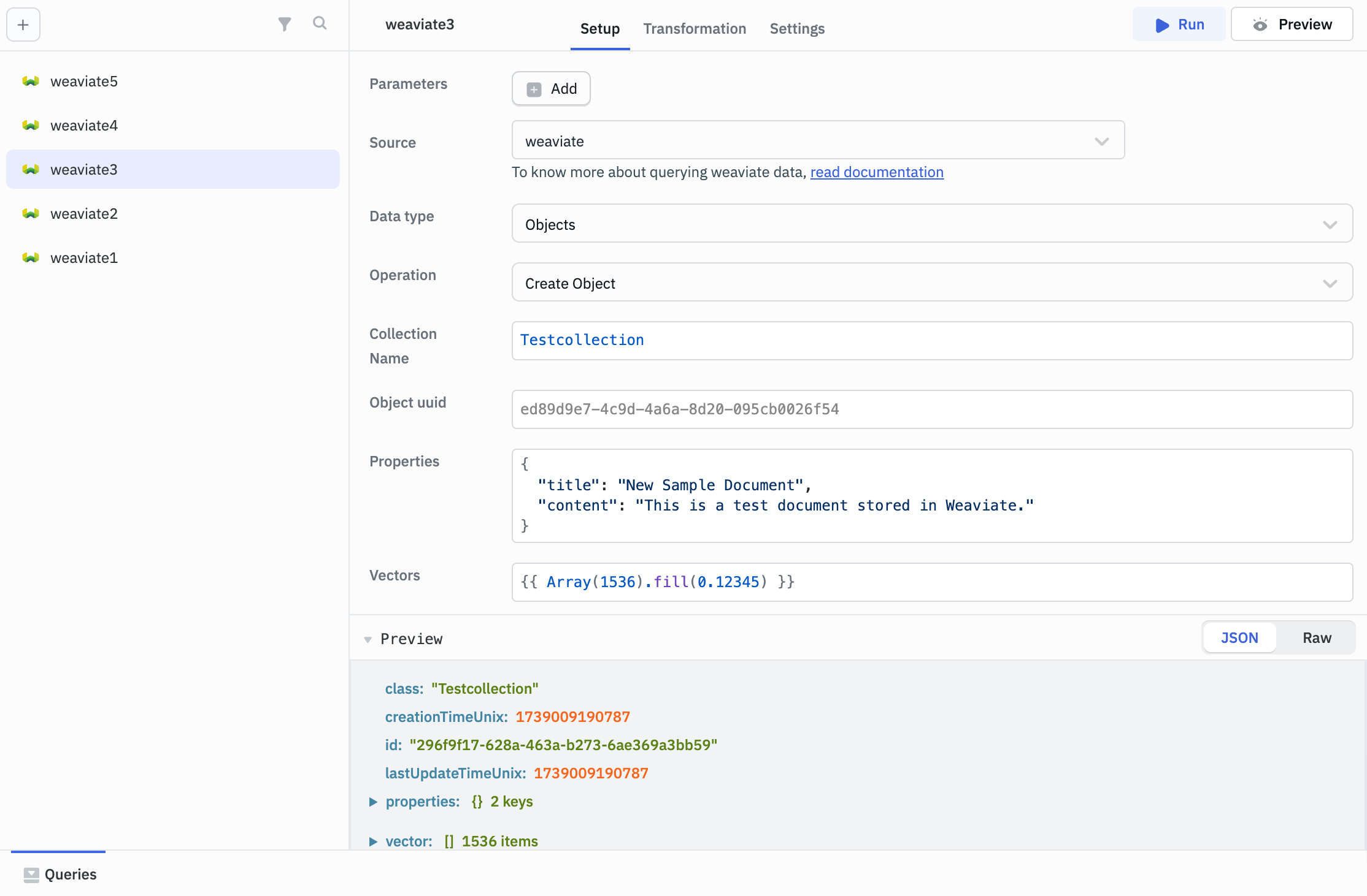 Weaviate Configuration