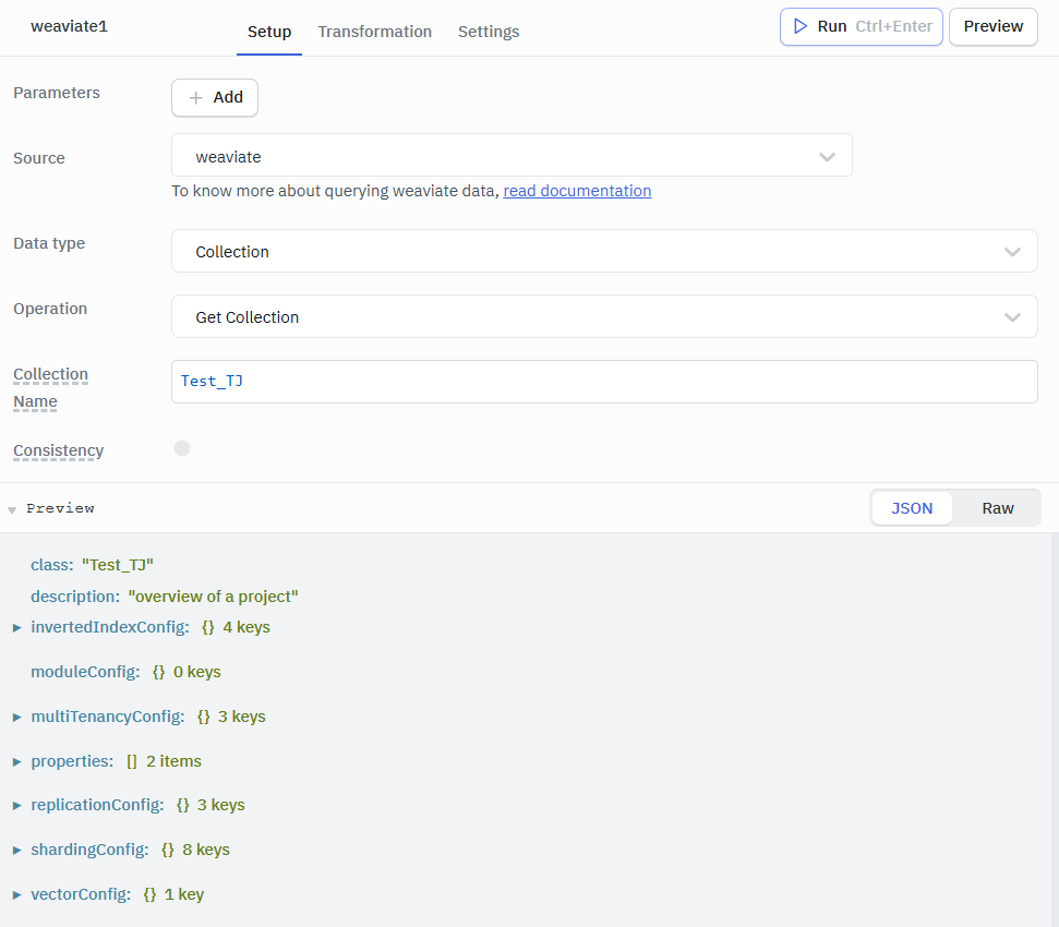 Weaviate get collection