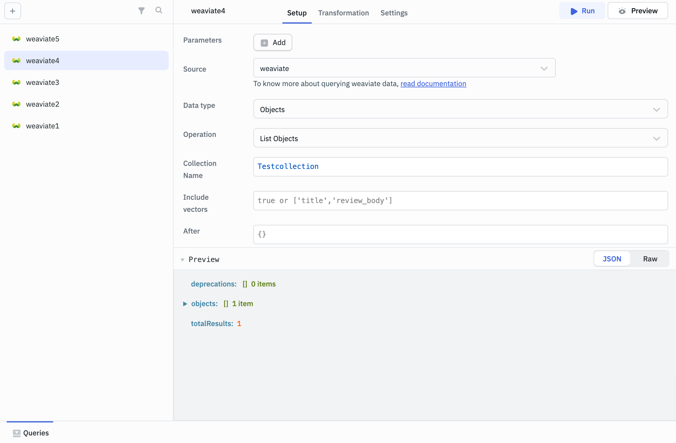 Weaviate Configuration