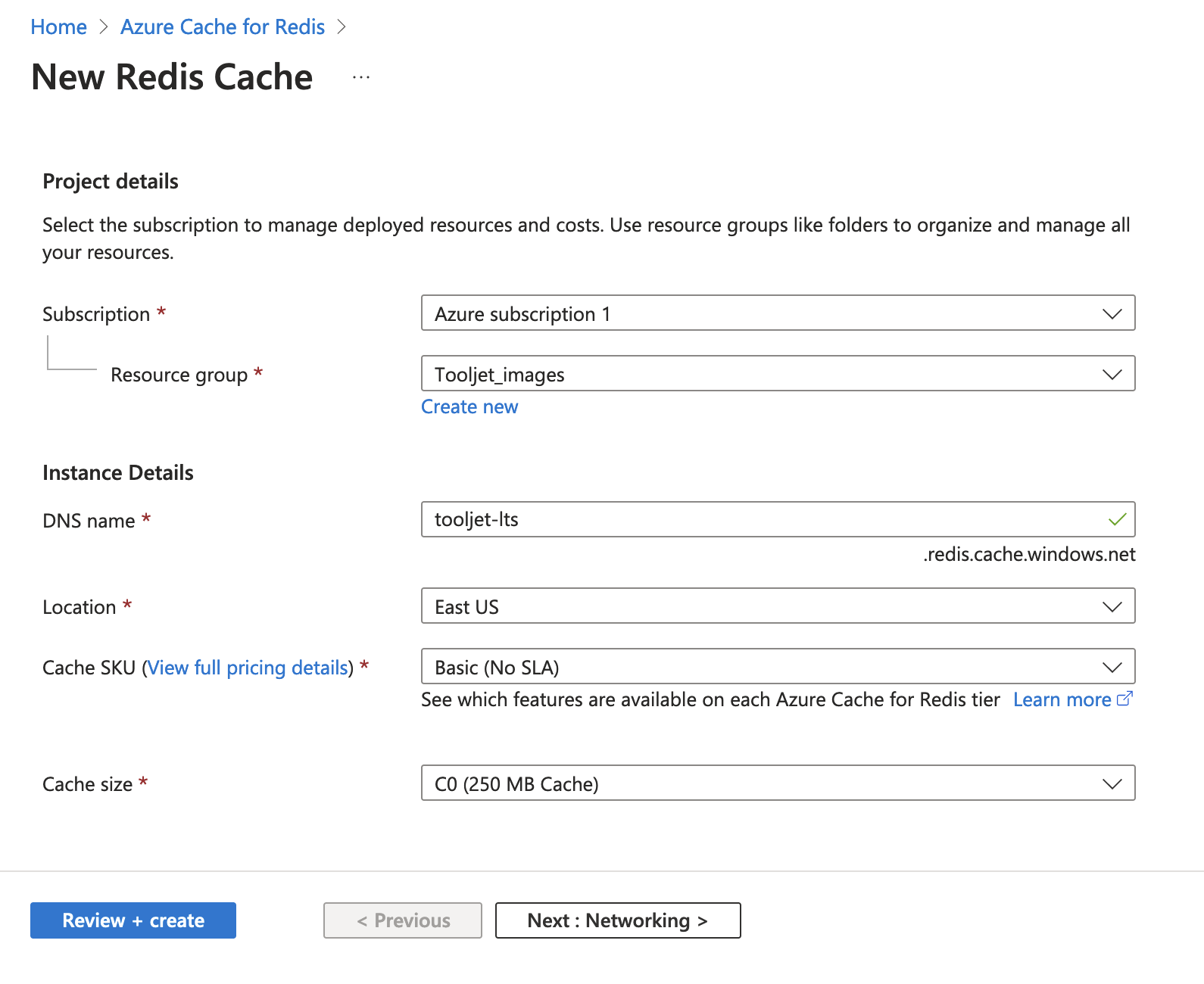 Step one of redis setup