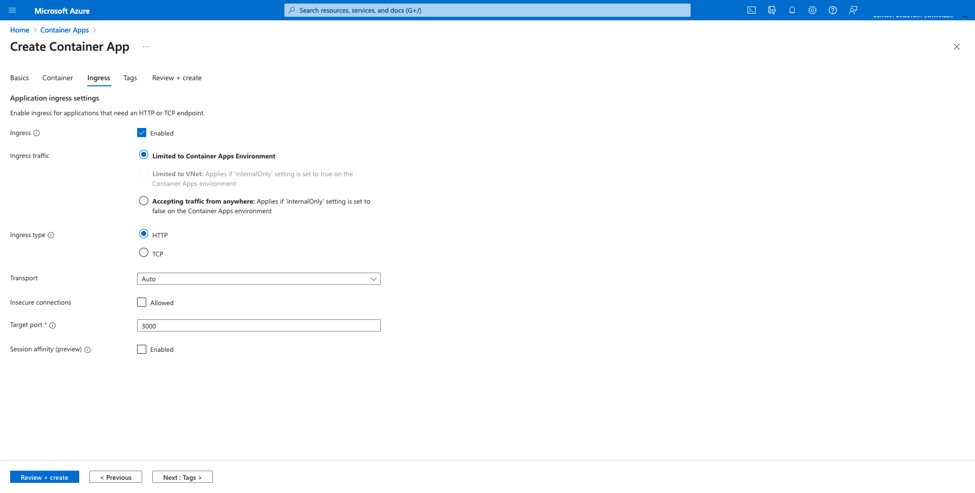 Deploying ToolJet on Azure container apps