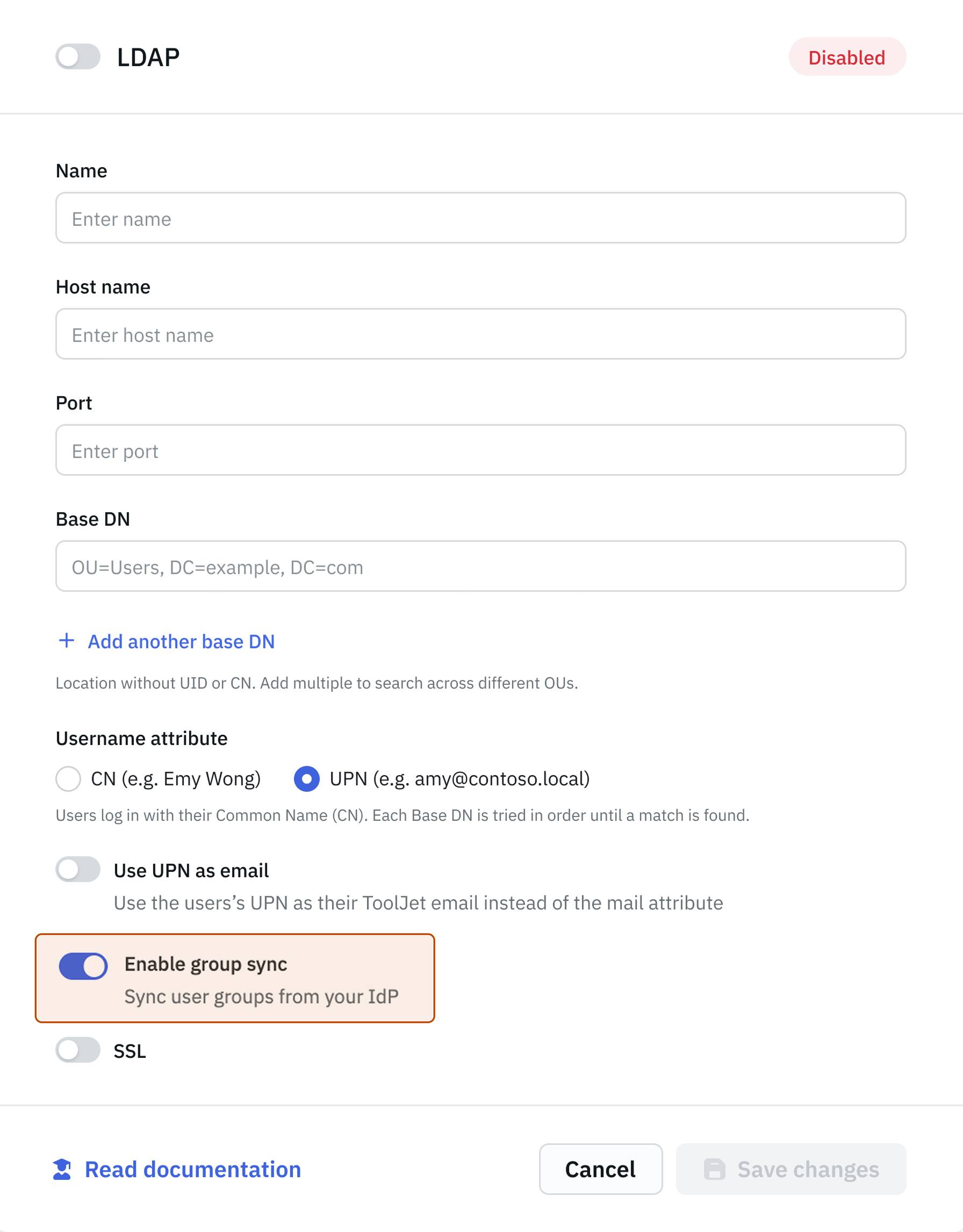 SSO :LDAP
