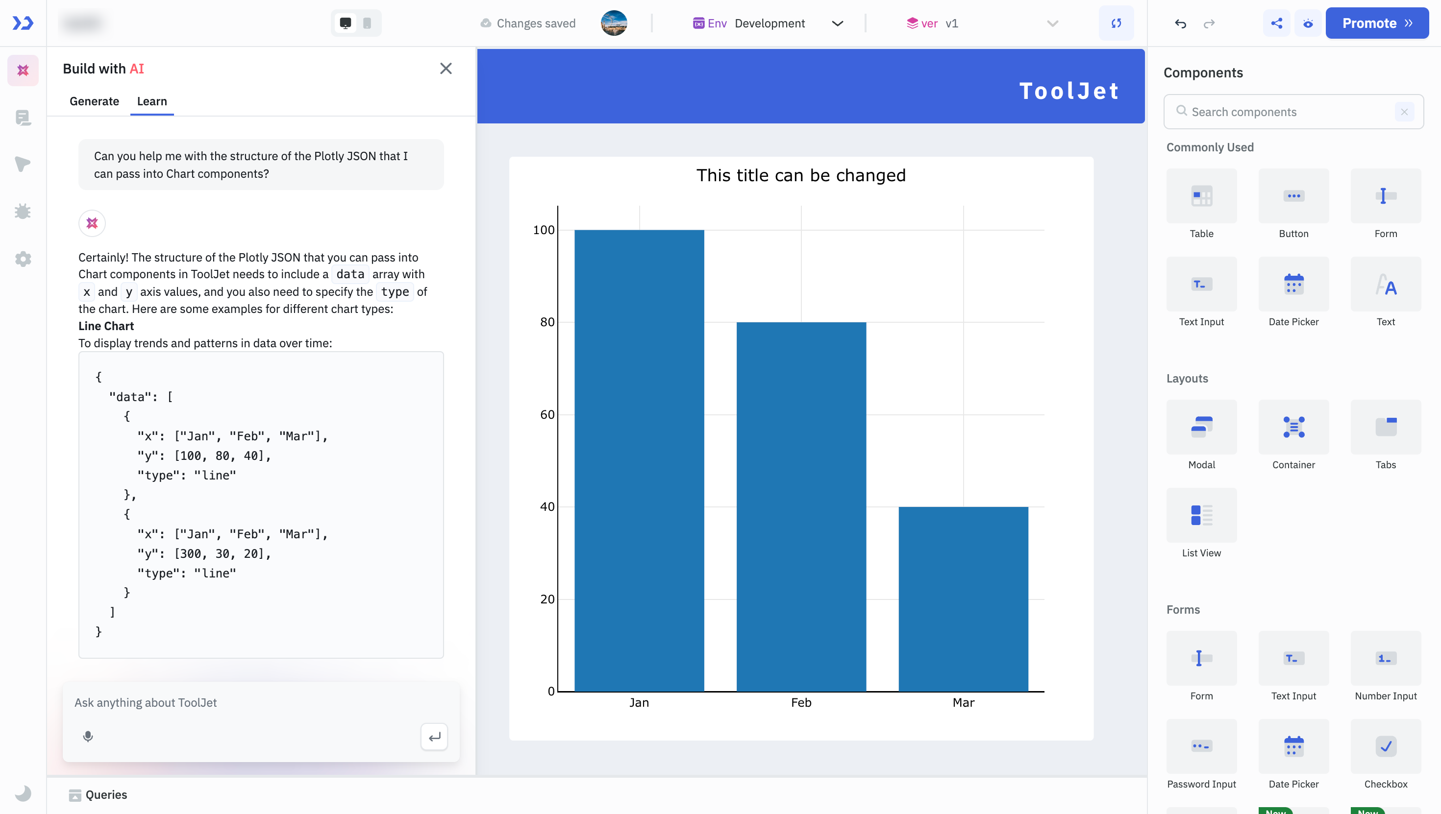 tooljet ai doc assistant