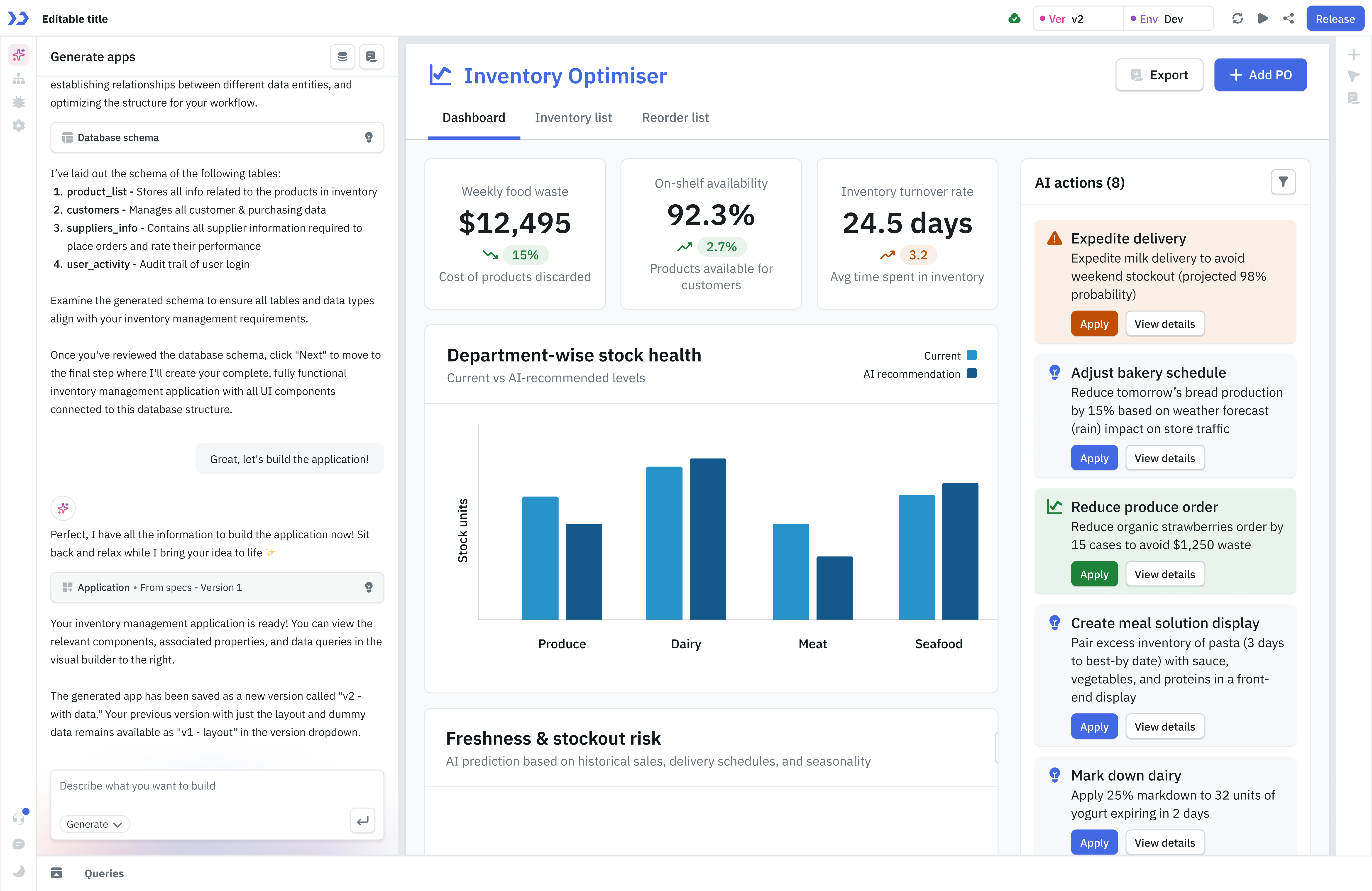 tooljet generate apps