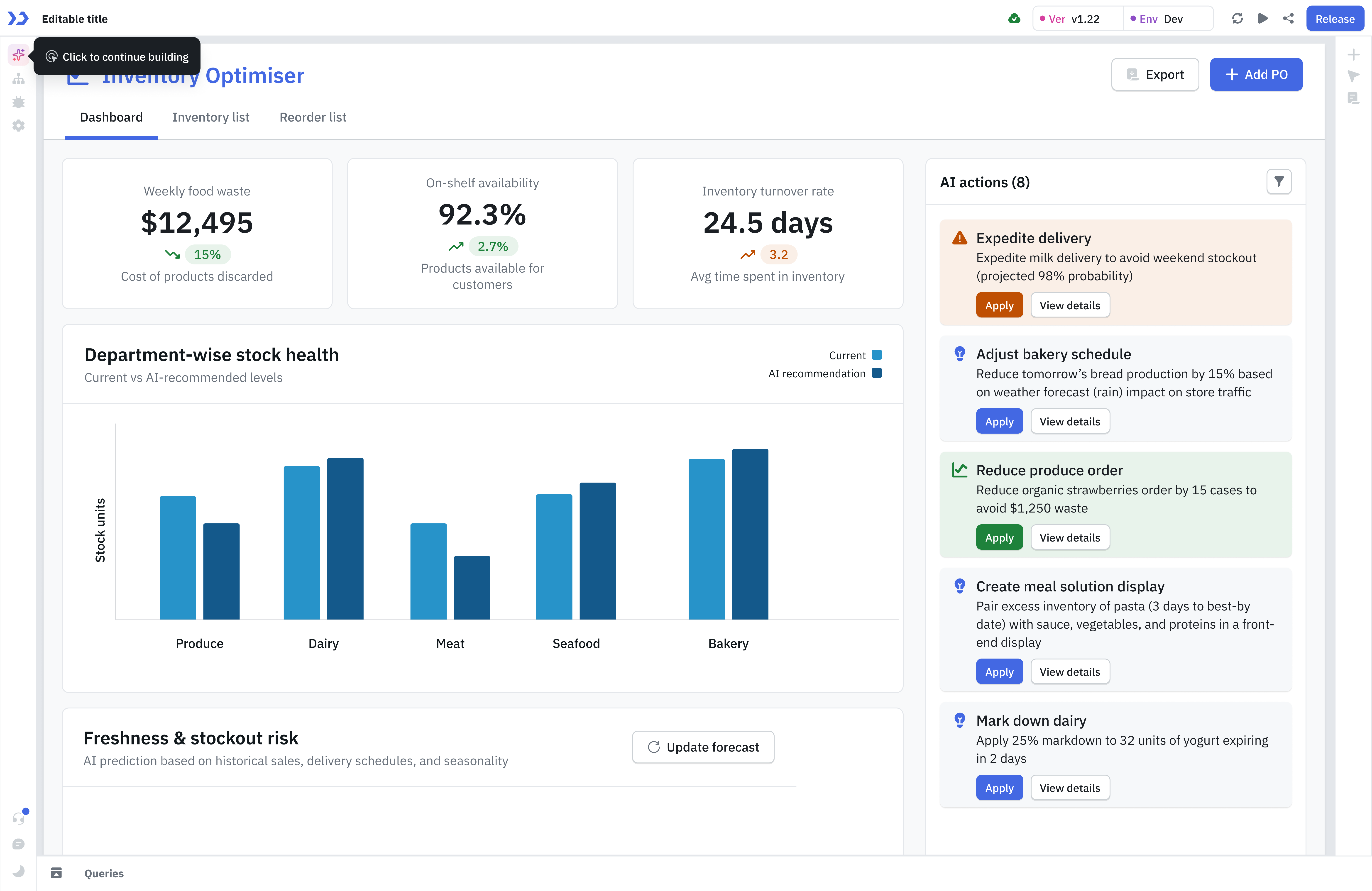tooljet generate apps