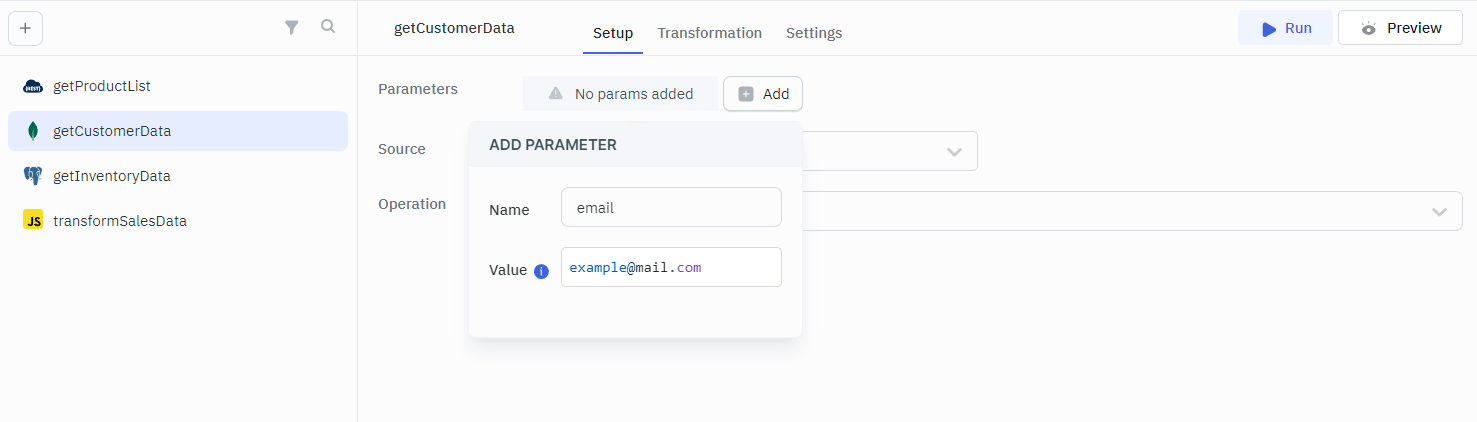 Custom Parameters