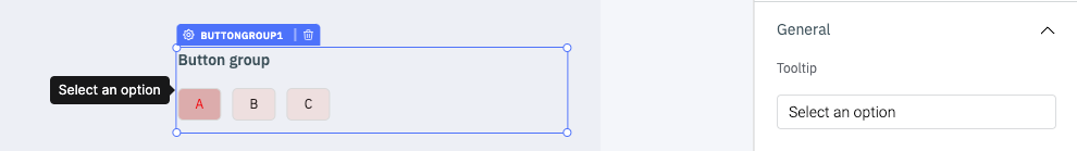 Button group layout