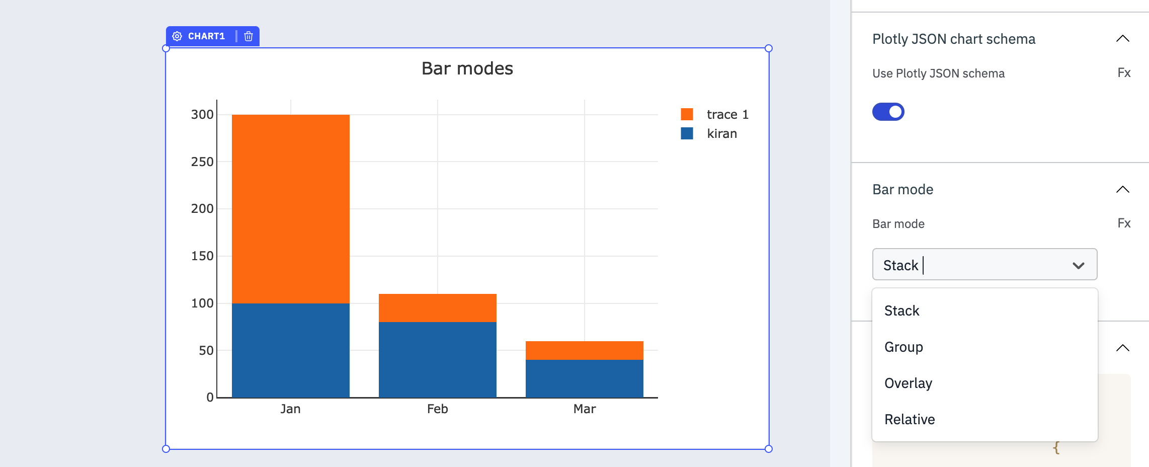 ToolJet - Widget Reference - Chart