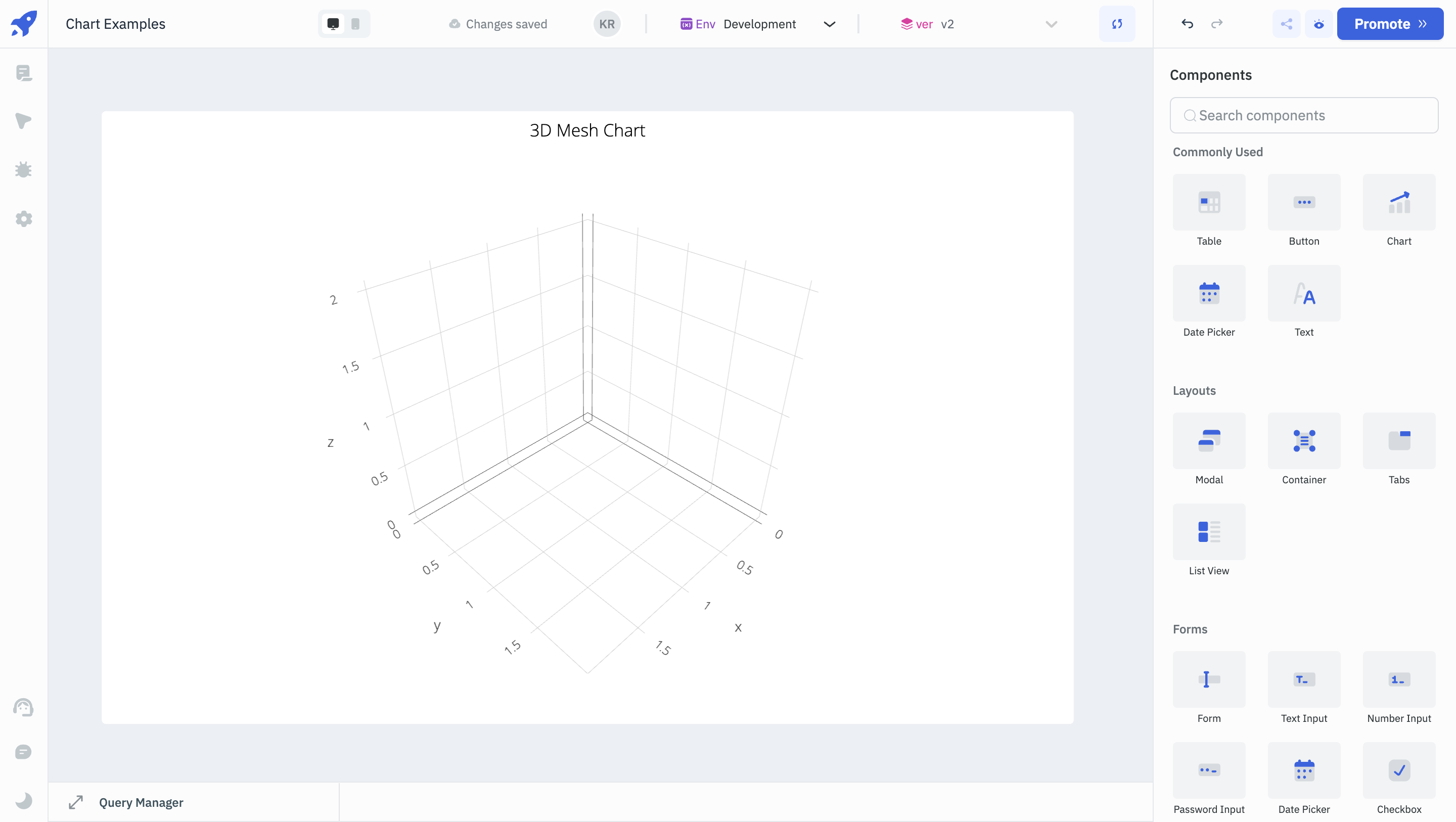 ToolJet - Widget Reference - 3D Mesh