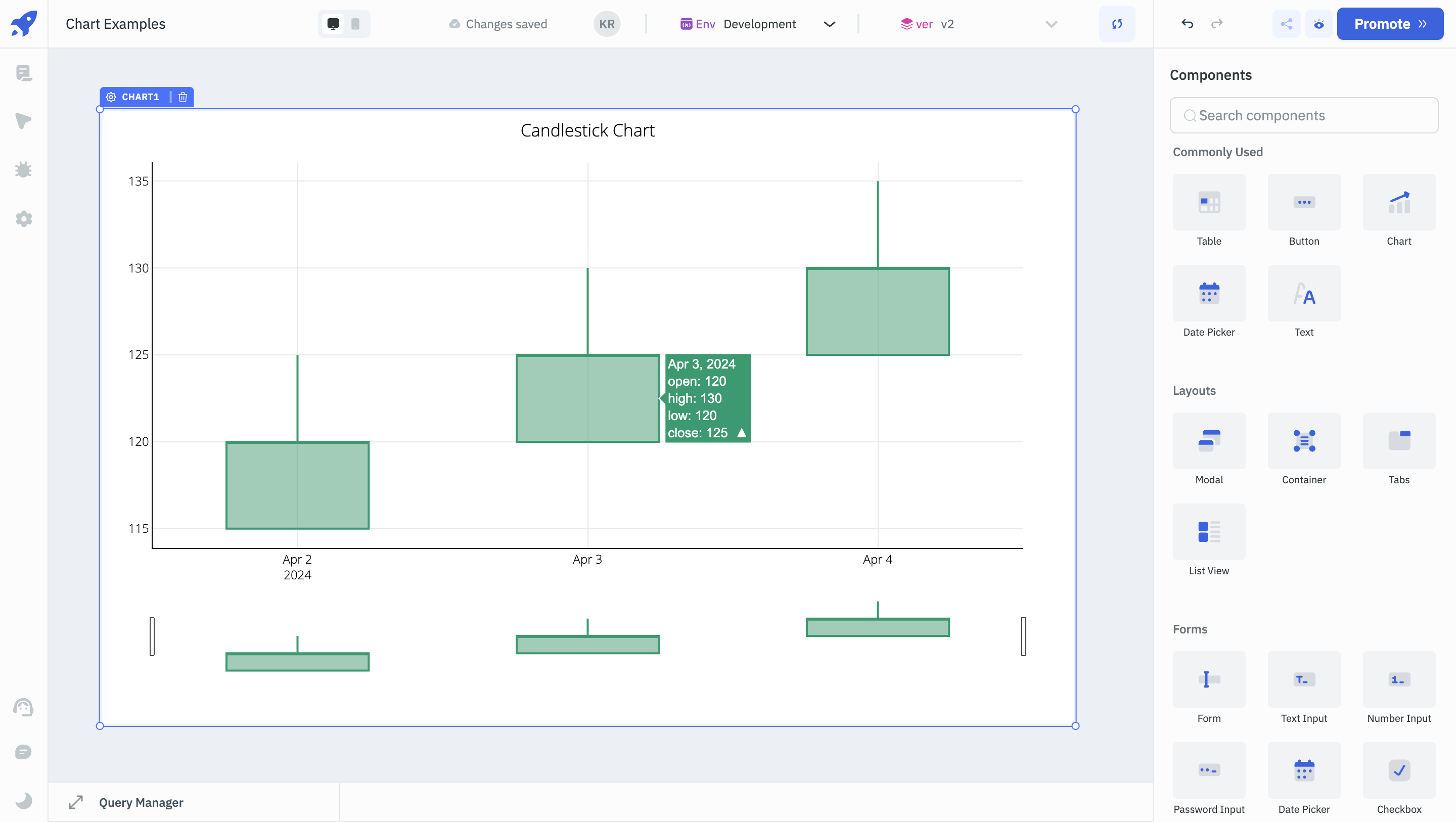 ToolJet - Widget Reference - Candlestick