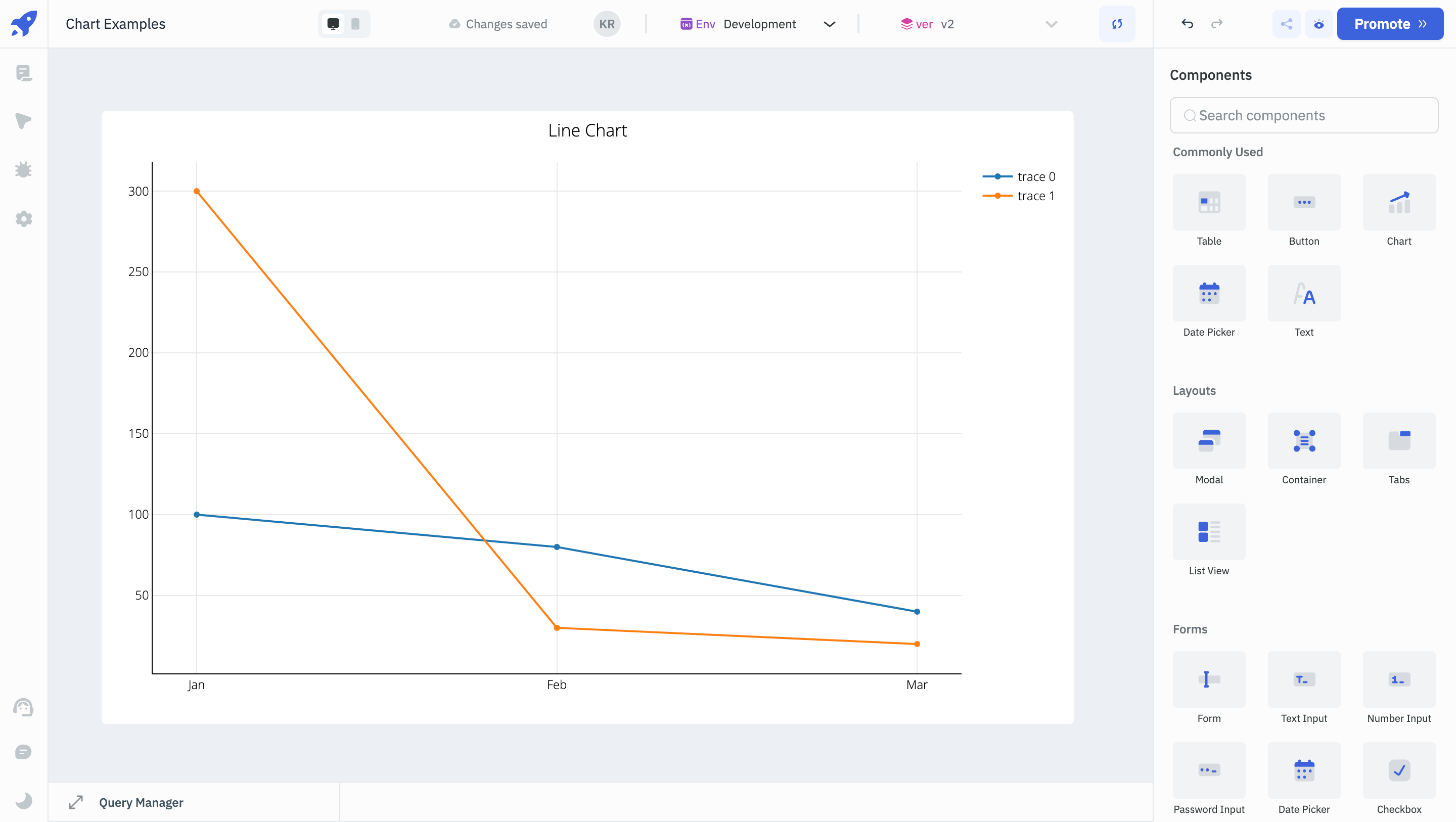 ToolJet - Widget Reference - Line Chart