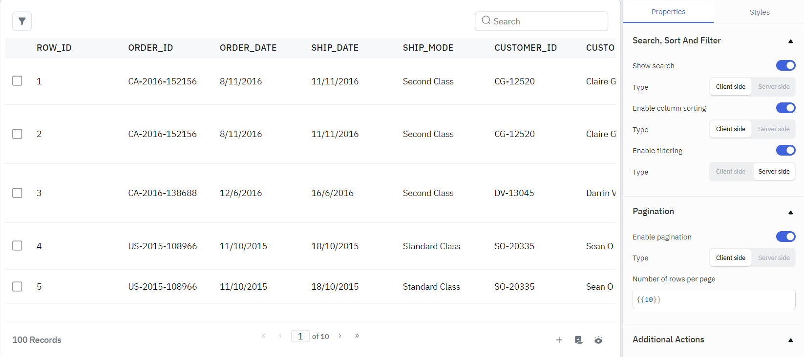 Fetch data from the data source