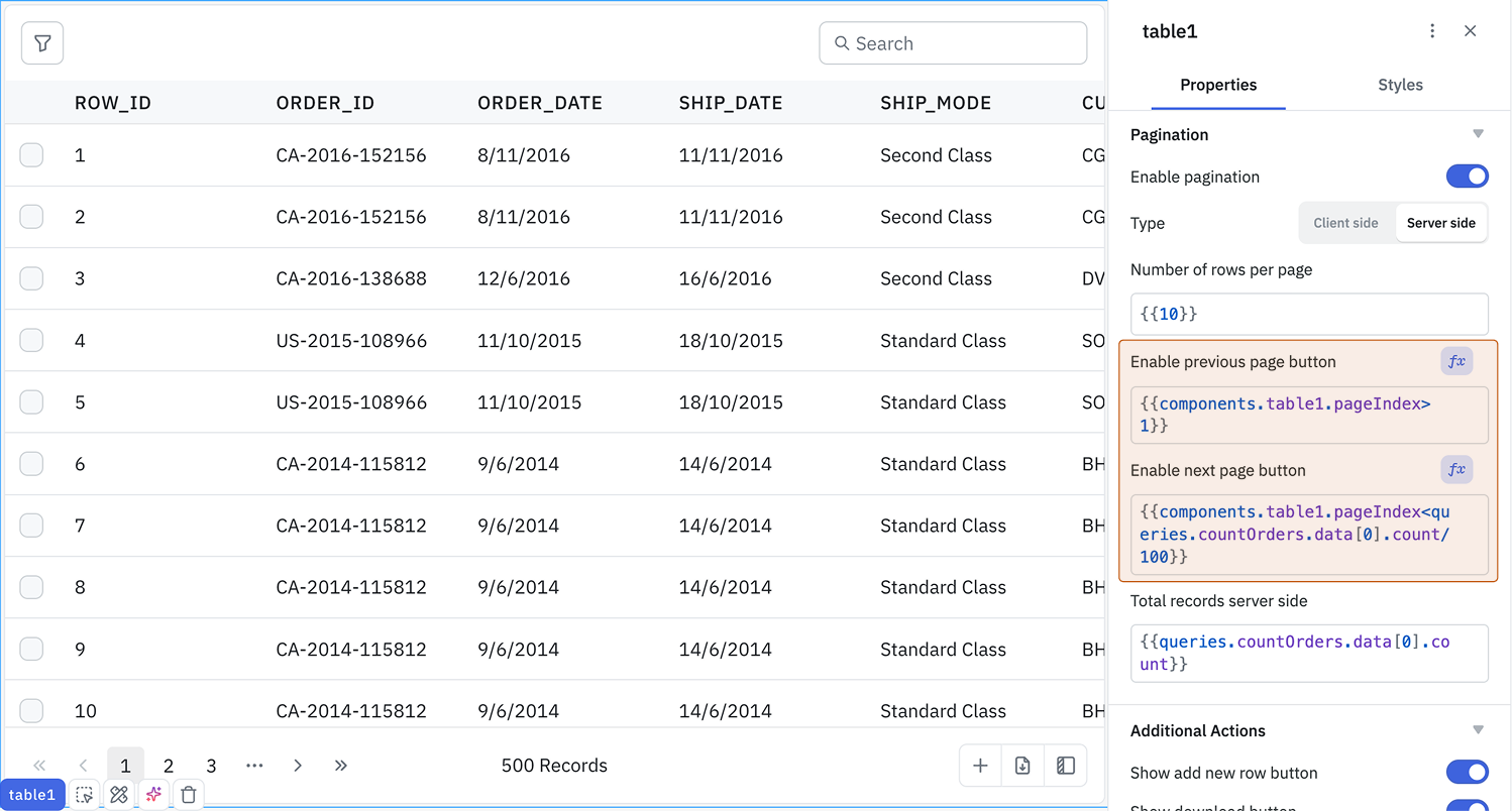 Bind the enable next/previous page button properties