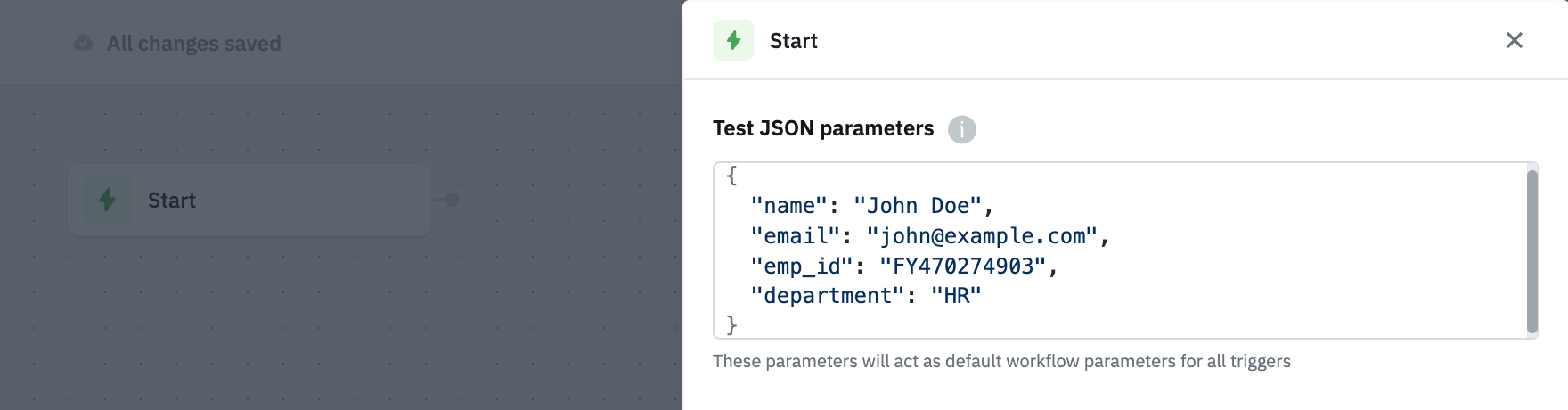 Test JSON Param