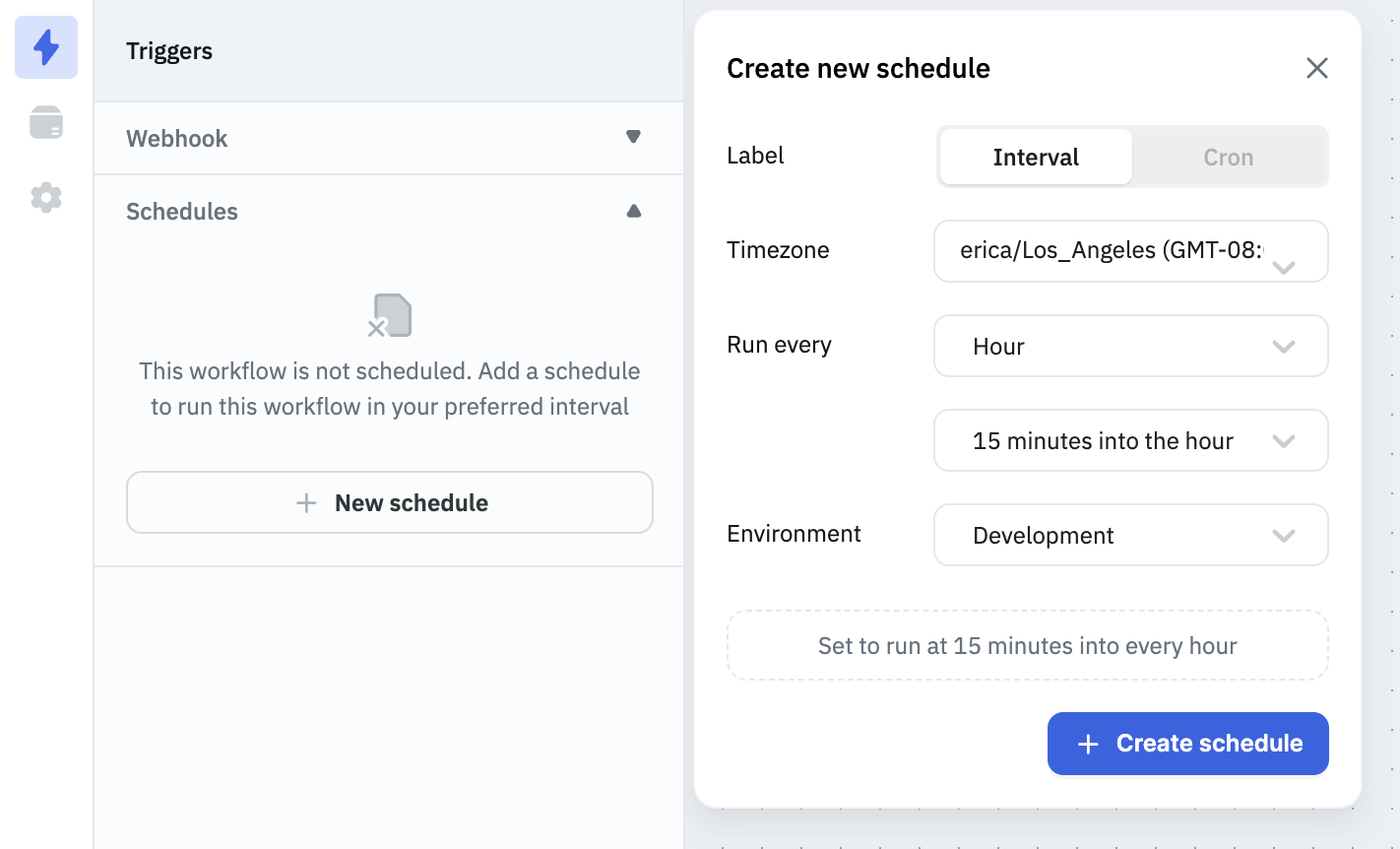 Scheduler - Interval Mode