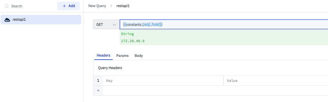 Workspace constants: querypanel